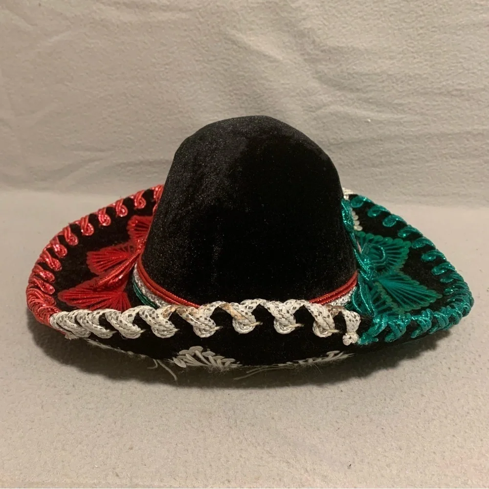 Mexican Kids Mariachi Hat Tricolor Sombrero
